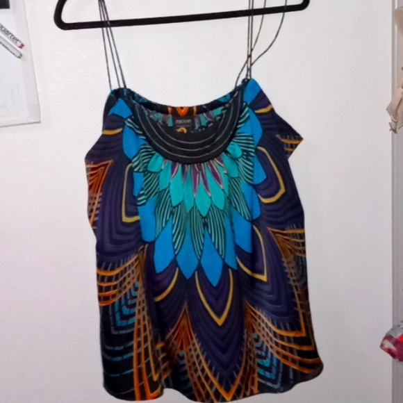 #NICOLEMILLER xl #satin string top. Gorgeous colors - Picture 1 of 4